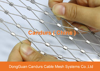 316 Stainless Steel Wire Rope Ferruled Cable Mesh For Handrailing