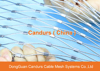 Flexible Stainless Steel Wire Rope Diamond Balcony Mesh For Safety