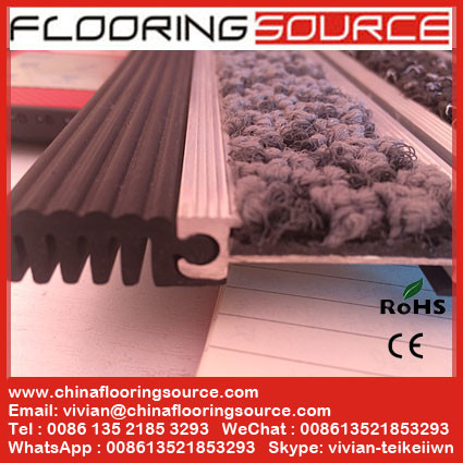 Heavy Duty Aluminum Floor Mat high traffic entrance matting aluminum extrusion aluminum rail material carpet infill