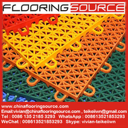 Plastic Interlocking modular Sports Flooring outdoor & indoor basketball court sports flooring