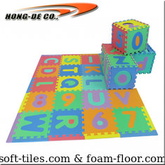 China Alphabet mat with ABC , 123 Non-Toxic, Eco-friendly Safe, soft, durable and easy to wipe supplier