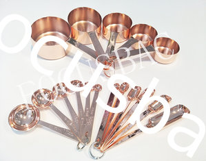 China 5pcs BPS Free stainless steel copper measuring cup and Spoons for daily use items supplier