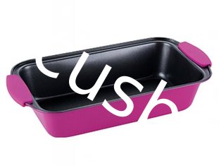 China Non-stick bakeware Loaf bread Pan with Silicone Handle Multicolor Available supplier