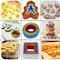 Plastic Multi-size set of 6 Multi-color Two-sided Round Cookie Biscuit Sandwich Fondant Cutter Set supplier