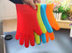 Heat Resistant Silicone BBQ Grill Oven Gloves, Silicone BBQ Grill Oven Mitt supplier