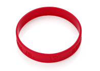 School rubber bracelets debossed logos & colors customized price good