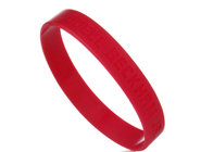 Awareness bracelets engraved lettering red color 202*12*2mm customized