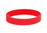 Festival wristbands low relief custom logo color red good hand-feeling