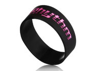 Custom wrist band 1 color filled 202*25*2mm size color customized