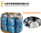 Algeria 120mm B2 material use forged grinding media steel balls for copper mines