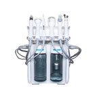 Factory produced 17 kg 430*380*380mm portable white hydrafacial machine with 6 handles for face cleaning and lifting