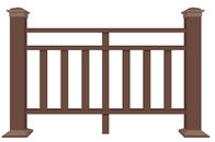 Pe plastic wood fence fence wood plastic material fence factory direct park wood plastic fence