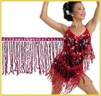 Colorful fashionable custom sequins rayon fringe tassel trimming for dancewear skirt dress