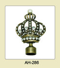 Classical delicate iron curtain rod finials for home decoration