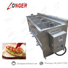 Hot Dog Frying Machine|Automatic Hot Dog Fryer|Stainless Steel Hot Dog Frying Machine|Continuous Hot Dog Frying Machine