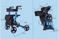 9102 Foldable Rollator Mobility Walking Aids with Ergonomic handles for walking outside