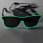 Multi-Color Half Frame EL Sunglasses Light Up Glow Sunglasses For Concerts, Party, Night Clubs