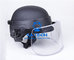 bulletproof helmet visor ballistic NIJIIIA level face shield helmet face mask / bullet proof helmet with visor supplier