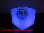 Outdoor Waterproof Colors Changing  Battery Power Lighting up LED Cube Stool