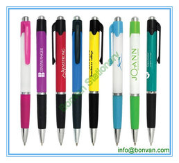 China rubber grip advertising ball point pen for promotional use from china factory supplier