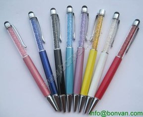 China crystal touch metal pen,Swaroski crystal pen for promotion use supplier