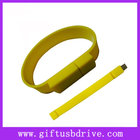 OEM hot sell bracelet usb flash drive, silicone usb bracelet with your logo printing