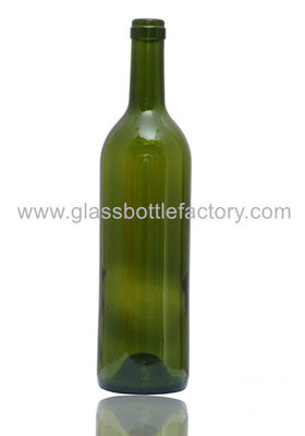 China 750ml Dark Green Wine Glass Bottle supplier