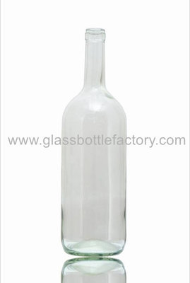 China 1500ml Transparent Bordeaux Wine Bottle supplier
