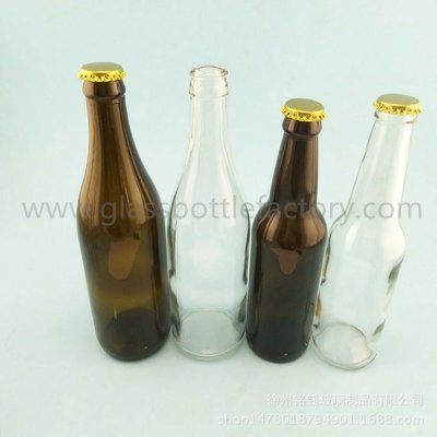 China 330ml,500ml Clear and Amber Beer Bottles supplier