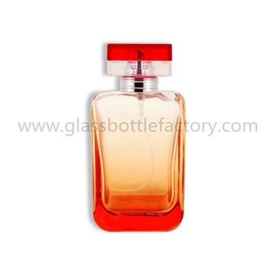 China 100ml Colored Spraying Perfume Glass Bottle With Cap supplier