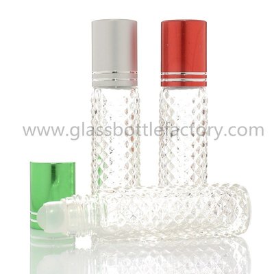 China 8ml Clear Perfume Roll On Bottle With Cap and Roller supplier