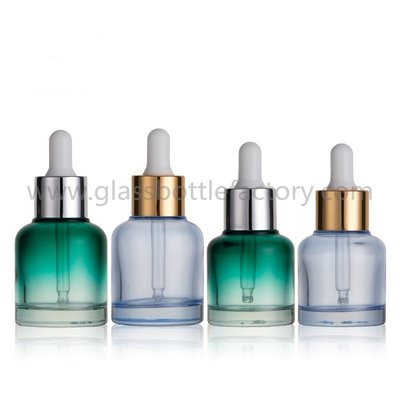 China New Item 20ml,30ml Color Painting Glass Essence Bottles With Droppers supplier