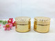 20g,30g,50g,100g Gold Electroplating Glass Cosmetic Jars With Matched Gold Lids supplier