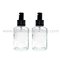 15ml,30ml,60ml,100ml,120ml,200ml Clear Sloping Shoulder Glass Lotion Bottles With Pumps supplier