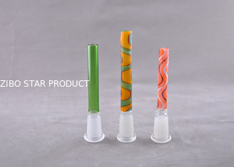 Hand Blown  Borosilicate Glass Down Stems Sizes of  Diffuser Stem Adapters  for Glass Bongs
