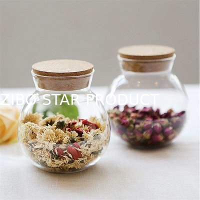 Glassware Candy Jar Glass Coffee Tea Jar Kitchenware Storage Jar Glass Cookie Jar