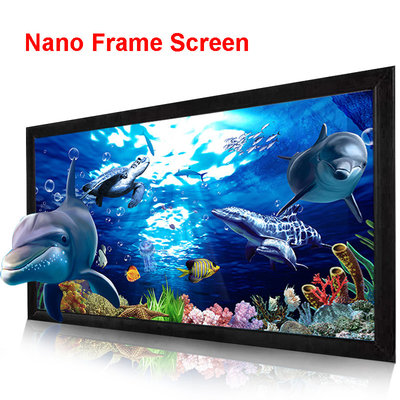 China 120&quot; 16:9 fixed frame projection projector screen HD 3D TV home theater nano soft screens-1 supplier