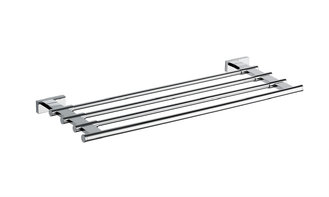 China Towel rack 87211-Square &amp;Brass&amp;Chrome color &amp; Bathroom Accessory&amp;fittings&amp;Sanitary Hardware supplier