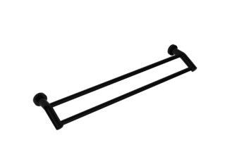 China Double towel rail 82209,Round &amp;chrome&amp;Black Color&amp;Zinc+SS201&amp;Bathroom Accessories&amp; Sanitary Hardware supplier
