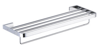 China Double towel rack86011B-Square &amp;Brass&amp;Chrome &amp;Bathroom Accessories &amp;kitchen&amp;Sanitary Hardware supplier