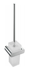 China Toilet brush 85107-Square &amp;Brass,Frosted glass&amp;Chrome&amp; Bathroom Accessory&amp;fittings&amp;Sanitary Hardware supplier