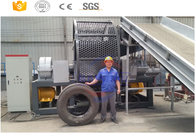 High efficiency truck tyre cutter recycling production line manufacturer with CE