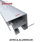 Black powder coated aluminium extrusion profile for aluminium handrail supplier