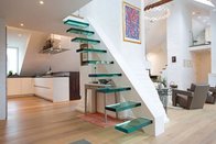 floor Stair thermoformed Glass / Glass steps