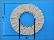 Buffing/polishing cloth/wheel with steel wing for rotogravure cylinder making