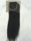 10a grade hot selling base size 4*4 inch yaki straight top closure swiss lace closure