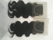 10a grade 12 inch body wave brazilian swiss lace closure base size 4*4 inch tangle free no shedding