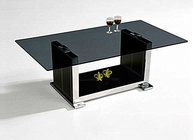 5MM black crystal tempered glass for furniture