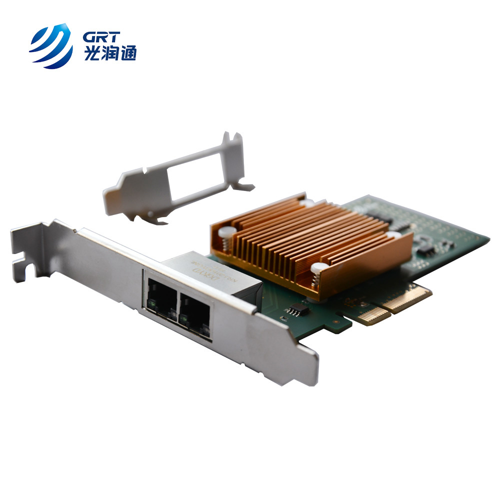 Gigabit dual Port RJ45 Intel I350 PCIe x8 Compatible Optical Network Card