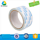Double Sided 100mic OPP Film Solvent Tape with Offset Printing